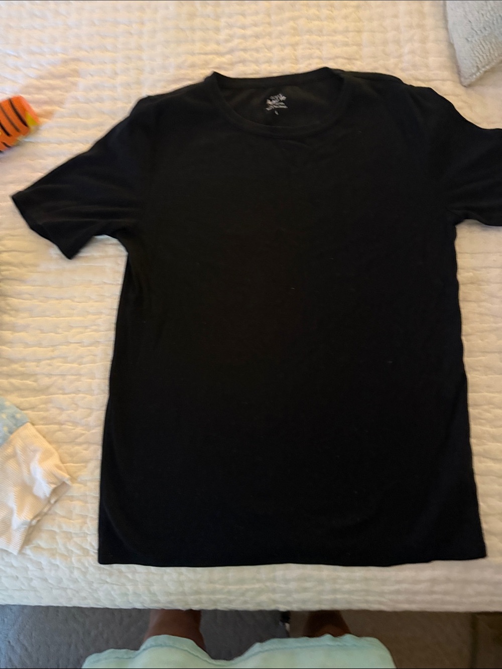 J. Crew Black Short Sleeve Crew Neck T-Shirt